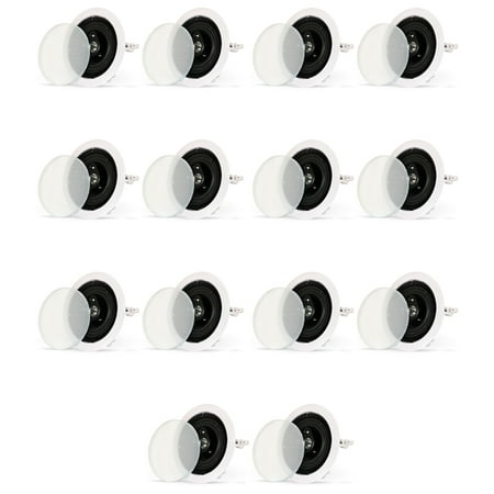 Theater Solutions CS43C In Ceiling 3-Way Speakers Surround Sound Home Theater 7 Pair