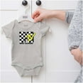 thumbnail image 5 of Cool Retro MTV Checker Board Logo Romper Boys or Girls Infant Baby Brisco Brands NB, 5 of 6
