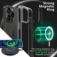 thumbnail image 3 of Étui Hybride Rigide Magnétique Compatible avec Iphone 15 Pro Magsafe, Protection de Qualité Militaire, Airbags Antichoc, Résistant aux Rayures, Charge Sans Fil Qi, Étui en Silicone Anti-Jaunissement, Clea[o407], 3 of 5