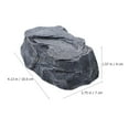 thumbnail image 2 of Beaupretty Grey Resin Garden Storage Box with Realistic Stone Texture for Outdoor Key Storage, 2 of 5