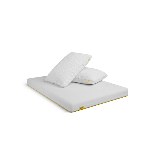 Colchón Queen Size Nooz Essential 16 cm + 2 Almohadas Responsive Estándar Memory Foam Firme En Caja