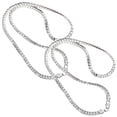 thumbnail image 1 of Collar de Plata 925 Esterlina VentDepot 2Pzas Sterling 925 50cm 6mm de grosor, 1 of 5