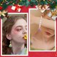 thumbnail image 5 of 1 caja de 32 adornos navideños de resina con forma de árbol de Navidad, 8 colores, con base plana, estrellas de caramelo, adornos navideños de invierno, bonitos colgantes., 5 of 5