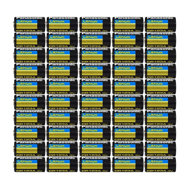 Batería Panasonic CR123A 3V Photo Lithium 50 piezas