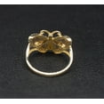 thumbnail image 3 of 14k Real Solid Yellow Gold Butterfly Ring, 14k Solid Gold Women Dainty Ring, Butter Symbol Gemstone Gold Ring for Women, Gift, Gold Ring (Ring size:8;), 3 of 4
