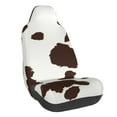 thumbnail image 1 of Wukai Brown Cow Full Set Car Seat Covers with Soft Padding Universal Auto Front Seats Protector and Cushion Mat, 1 of 5