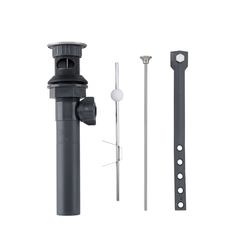 Mainstays Pop-Up Drain Stopper Kit With Lift Rod, Satin Nickel photo 2