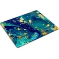 thumbnail image 5 of Blue Marbled Custom Design Mouse Pad Non-Slip Rubber Base Rectangle Gaming Mousepad Perfect for Computers & Laptops Stylish Desk Mat, 5 of 5