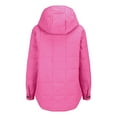 thumbnail image 6 of iOPQO Womens Quilted Jacket Womens Puffer Jacket Pullover Puffer Jacket Womens Light Weight Puffer Jacket for Women Winter Clothing for Women Womens Puffer Coat Puffy Jackets Women Hot Pink XXL, 6 of 9