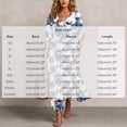 thumbnail image 3 of QUNYINEY Fall Dresses for Women Plus Size Button Down Hawaiian 3/4 Sleeve Long Shirt Dress Casual with Pockets Loose Fit Collared A Line Dresses, 3 of 7