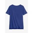 thumbnail image 5 of Woman Within Plus Size Perfect Short-Sleeve Boatneck Tunic, 5 of 6