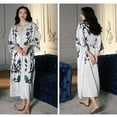 thumbnail image 2 of Kimono Robes for Women Long Satin Robe Floral Silk Robes Kimonos Bathrobe Dressing Gown  One Size, 2 of 3