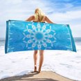 thumbnail image 2 of Tupukom Oversized Beach Towels 29.5"x55" Machine Washable & Fade-Resistant Quick Dry Beach Mats for Camping Travel Swimming Pool Summer Vacations & Parties, 2 of 5