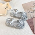 thumbnail image 5 of Jinhomg Toddler Girls Sandals Little Girls Kids Sequin Shoes Lightweight Comfy Wedding School Party Sandals Silver 29, 5 of 9