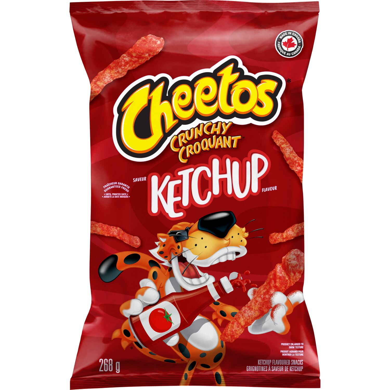 Cheetos Croquant grignotines à saveur de ketchup. 268 g.
