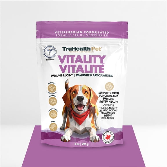 TruHealthPet Vitality Supplement Soft-Chews for Dogs, 90 Count Bag, 8oz.