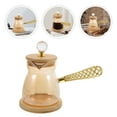 thumbnail image 2 of Miangastore 2pcs Glass Turkish Coffee Pot Coffee Maker With Side Handle Glass Teapot Small Milk Kettle Butter Melting Pot For Home Kitchen 350ml, 2 of 8