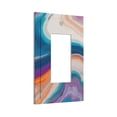 thumbnail image 2 of ZICANCN Outlet Covers Wall Plate, Colourful Marble Wallpaper Light Switch Cover Decorative, Duplex Toggle Combo 1-Gang, 2 of 9