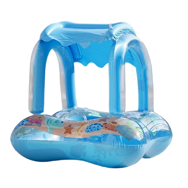 Flotador Inflable Del Agua Del Flotador De La Piscina Del Bebé Para Los Principiantes Niños Niñas Niños Azul Con con asa