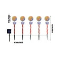 thumbnail image 3 of Seyotauo LED Christmas Solar Lights Outdoor Christmas Decorations Pathway Lights, Set of 5 Lollipops Peppermint Stake Lights, Candy Cane Walkside Lights, Outdoor Xmas Decoration for Walkway,Yard, 3 of 8