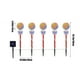 thumbnail image 4 of Juego de 5 luces solares navideñas para exteriores, 8 modos de iluminación LED con forma de bastón de caramelo, impermeables, para patio, jardín, césped y decoración navideña., 4 of 8