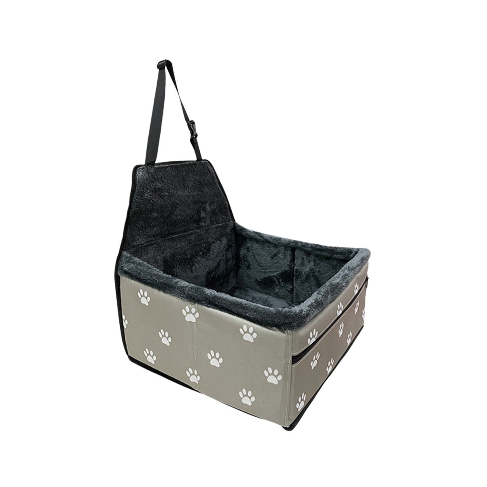Yhmxh Pet Car Seat for Pet, Portable & Waterproof Oxford Dog Car Booster Seats, Comfort Cushion & Storage Pockets with Adjustable Straps, Foldable Travel Look Out Bag for Small Medium Dogs & Cats