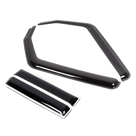 Window Visor Rain Sun Shade Clip On Window Visor Sun Rain Guard Defector Fit For JL 4 Door 2018-2020