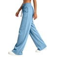 thumbnail image 7 of Yutgune Wide Leg Sweatpants Women Big Bow Drawstring Baggy Sweatpants for Women with Side Pockets, 7 of 7