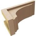thumbnail image 6 of 6"W x 12"D x 6"H Wide Warren Rough Cedar Woodgrain TimberThane Corbel, Primed Tan, 6 of 6