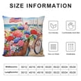 thumbnail image 6 of COMIO  4th of July Blue Bicycle Flower Pillow Covers Summer Ocean Beach Bike with Stars and Stripes American Flags Throw Pillow Cases Independence Day Farmhouse Outdoor Decoration 2pc, 6 of 6