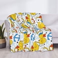 thumbnail image 3 of Fotbe Ducks and Anchors Manta de Franela con Estampado, Manta Ultrasuave para Cama, Sofá, Auto, Hipoalergénica y Antibolitas-50"x40", 3 of 6