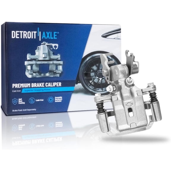 Detroit Axle - Rear Right Brake Caliper for 2002-2003 Nissan Maxima 2000-2001 INFINITI I30, Passenger Side Disc Brake Caliper with Bracket Replacement