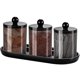 thumbnail image 1 of Set de baño Qtip Holder SheeChung life, 4 piezas con bandeja negra, 1 of 7