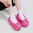 thumbnail image 3 of Cartoon Embroidery Fuzzy Bedroom Slippers  Women‘s Winter Indoor Shoes, 3 of 6