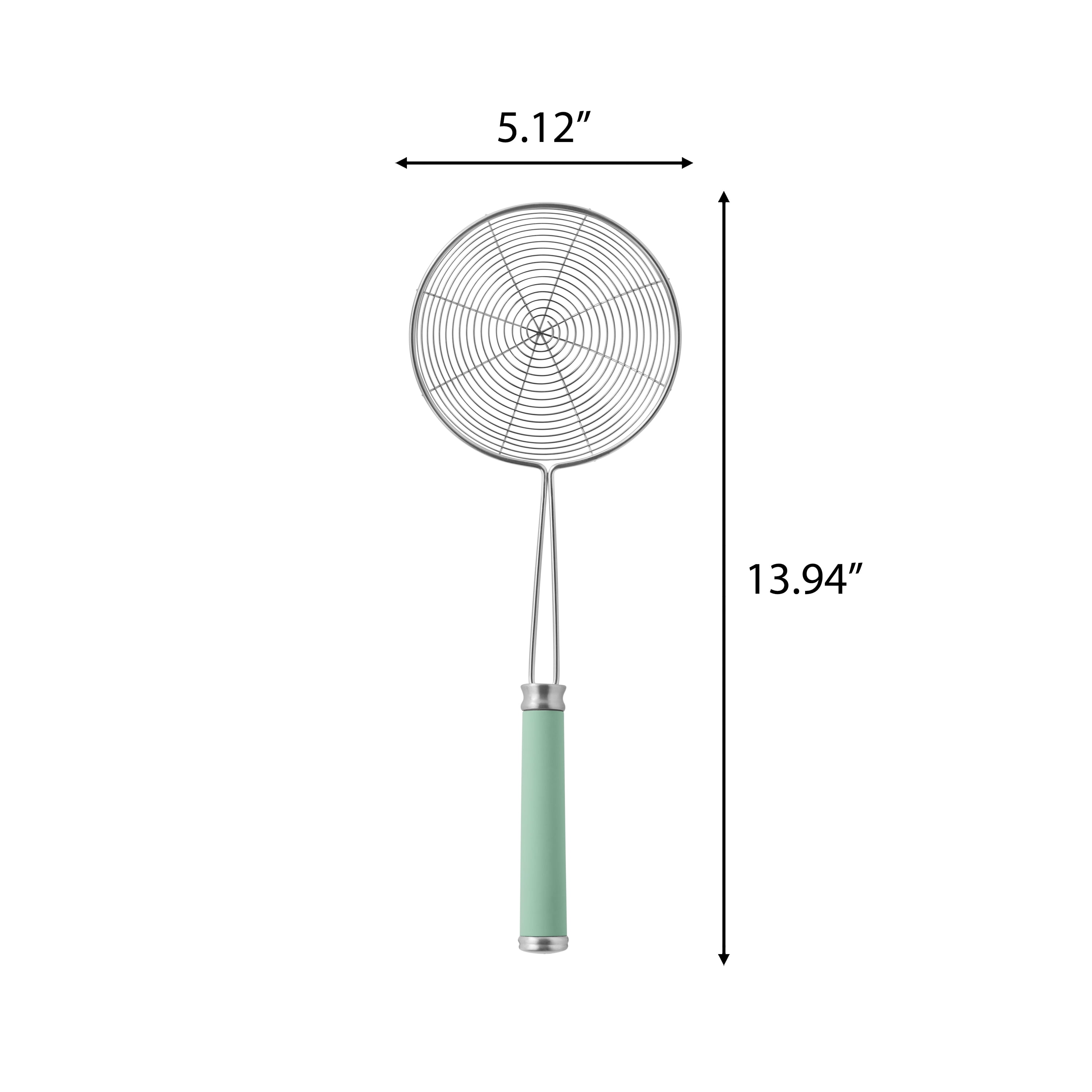 The Pioneer Woman Stainless Steel Cooking Skimmer in Green