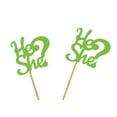 thumbnail image 2 of Darling Souvenir, He She? Gender Reveal Baby Shower Cupcake Toppers, Dessert Decorations - Pack Of 20, 2 of 3