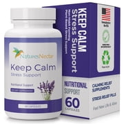Keep Calm - Anti Anxiety Relief Supplements Formulated for Natural Anxiety Relief - Helps Fight Panic Attacks with a Calming Joy Filled Cortisol Boost - Anti Stress Supplement & Stress Relief Pills