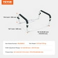 thumbnail image 4 of VEVOR Toilet Safety Rail, 300LBS Capacity Toilet Seat Frame, Adjustable Width Fit Most Toilets, Easy Installation, Toilet Handles Grab Bars with Padded Armrests, 4 of 9