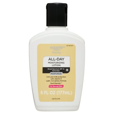 Equate All Day Moisturizing Sunscreen Lotion for Normal Skin, Broad Spectrum SPF 15, 6 fl oz