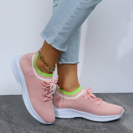 

NECHOLOGY Slip on Shoes for Women Sneakers For Women Casual Sport Shoes Mesh Running Slip on Womens Sneakers Size 9 Pink 8.5