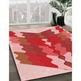 thumbnail image 2 of Ahgly Company Indoor Rectangle Patterned Light Salmon Pink Area Rugs, 2' x 5', 2 of 6
