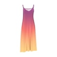 thumbnail image 4 of Maxi vestidos de verano para mujer, informal, con cuello en V, sin mangas, vacaciones, playa, vestido largo Fridja  hj4899, 4 of 4