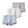 thumbnail image 2 of Purcolt 3pc Boxers Shorts for Boys Comfort Casual Cotton Elastic Waisted Classic Fit Underwear Trunk Breathable Loose Boxer Briefs Loungewear, 2 of 7