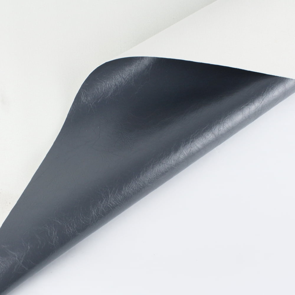 Faux Leather Fabric 4.5ft Wide Grey Wrinkles Interior Replacement Shedding or Renovate Damaged Project