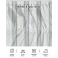 thumbnail image 7 of Geometric Gray Bed Skirt Queen Size 18" Drop Ethnic Stripes Ruffled Wrap Around Bed Skirts Adjustable Elastic Bedskirt Dust Ruffle for Queen Size Bed, 7 of 7