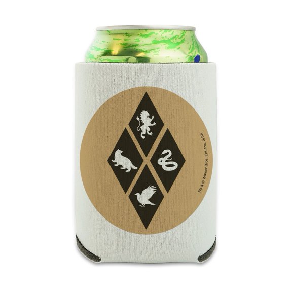 Harry Potter House Diamonds Can Cooler - Drink Sleeve Hugger Collapsible Insulator - Beverage Insulated Holder