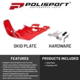 thumbnail image 2 of Polisport 8475300002 Fortress Skid Plate with Link Guard - Red, 2 of 9