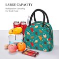 thumbnail image 5 of Fotbe Hens And Rooster Pattern Lunch Bag, Insulated Lunch Box, Small Leakproof Cooler Food Lunch Containers Reusable High Capacity Lunch Tote Bags for Work, Travel, Outdoor, 5 of 6