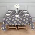 thumbnail image 3 of Gray Daisy Flower Pattern Square Tablecloth,Waterproof Square Table Cover,Wipeable Spillproof Washable Table Cover for Home Kitchen Party Decor 42"X42"(107x107cm), 3 of 6