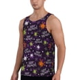 thumbnail image 2 of Cauagu Halloween Print Men's Sleeveless Muscle Shirts,Tank Tops Quick Dry Workout Tank Top Gym Muscle Tee Fitness Bodybuilding T Shirt for Men-Small, 2 of 7